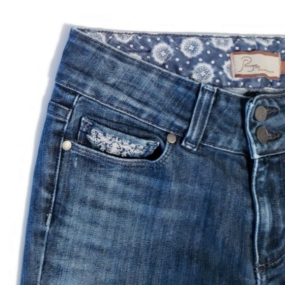 Paige HIDDEN HILLS BOOT CUT Embellished Jeans 27 - Picture 3 of 8